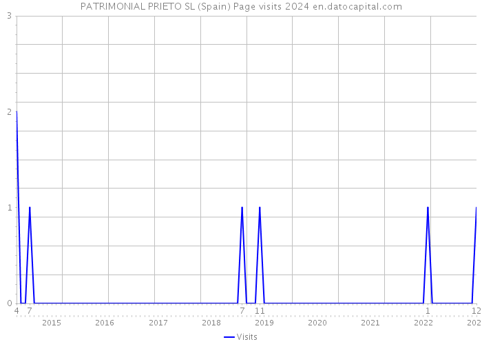 PATRIMONIAL PRIETO SL (Spain) Page visits 2024 