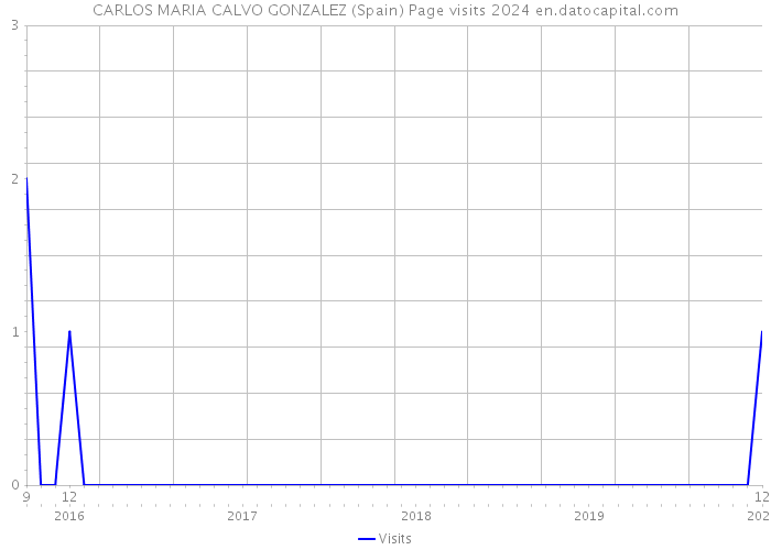 CARLOS MARIA CALVO GONZALEZ (Spain) Page visits 2024 