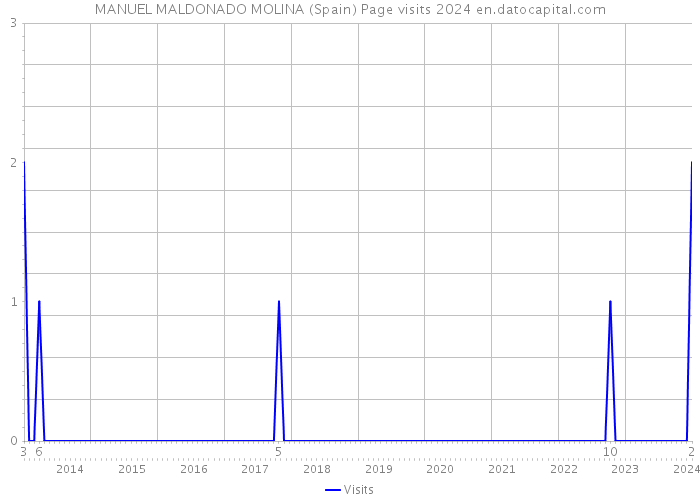 MANUEL MALDONADO MOLINA (Spain) Page visits 2024 