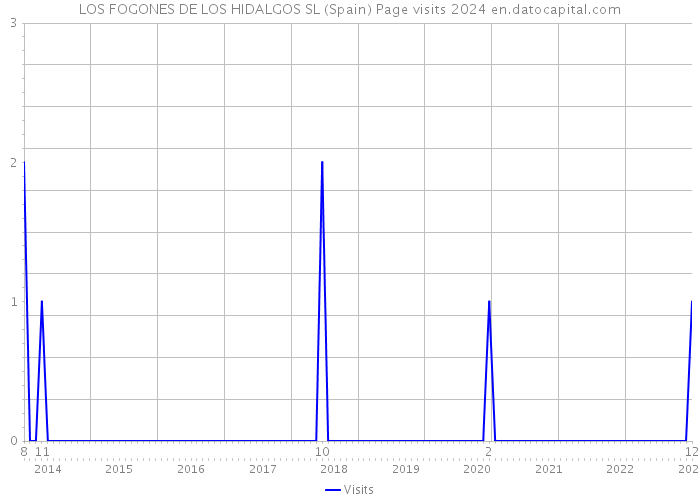 LOS FOGONES DE LOS HIDALGOS SL (Spain) Page visits 2024 