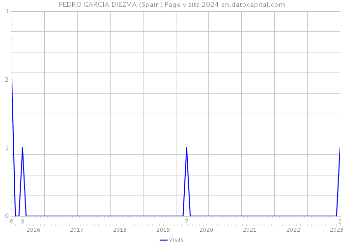 PEDRO GARCIA DIEZMA (Spain) Page visits 2024 