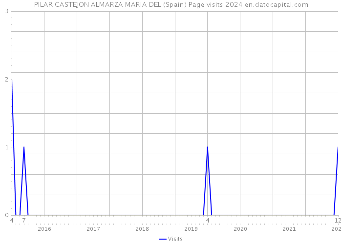 PILAR CASTEJON ALMARZA MARIA DEL (Spain) Page visits 2024 