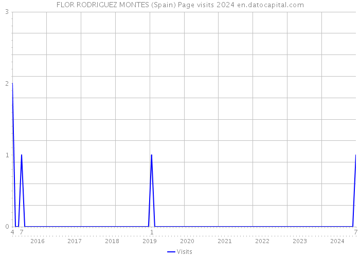 FLOR RODRIGUEZ MONTES (Spain) Page visits 2024 