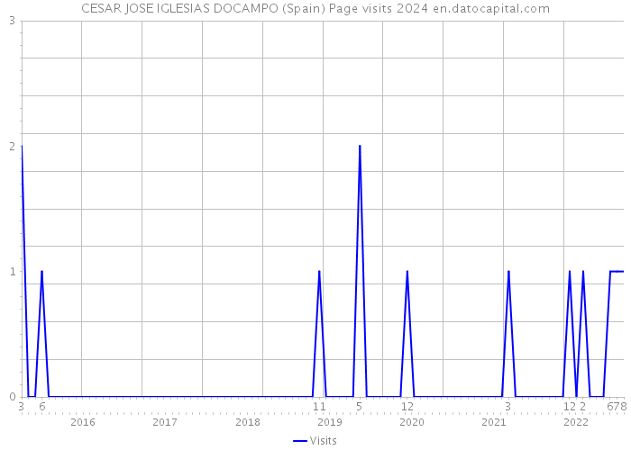 CESAR JOSE IGLESIAS DOCAMPO (Spain) Page visits 2024 