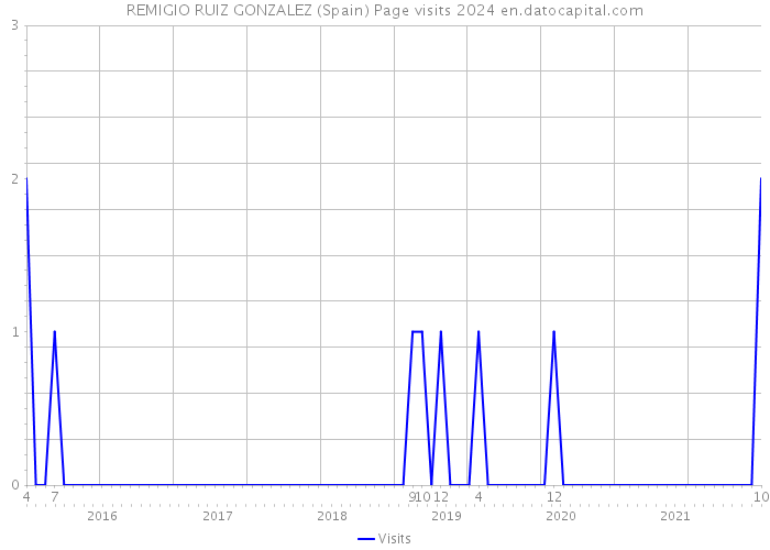 REMIGIO RUIZ GONZALEZ (Spain) Page visits 2024 