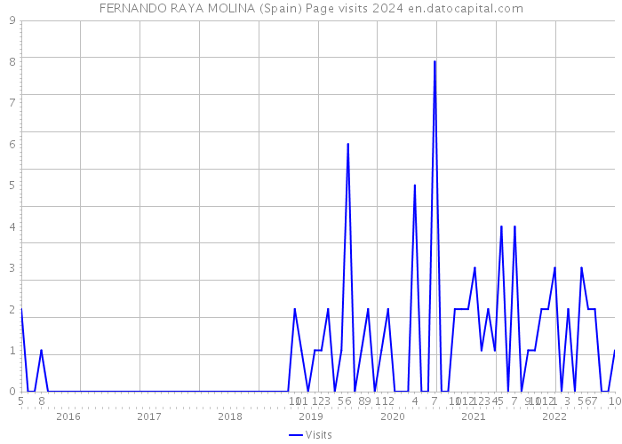 FERNANDO RAYA MOLINA (Spain) Page visits 2024 