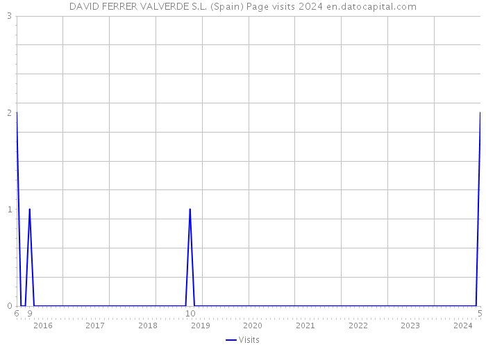 DAVID FERRER VALVERDE S.L. (Spain) Page visits 2024 