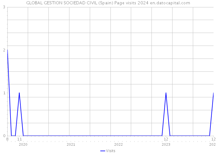 GLOBAL GESTION SOCIEDAD CIVIL (Spain) Page visits 2024 