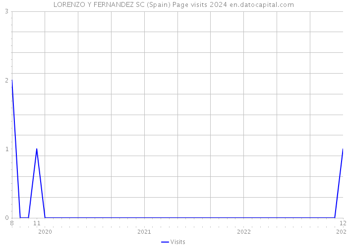 LORENZO Y FERNANDEZ SC (Spain) Page visits 2024 