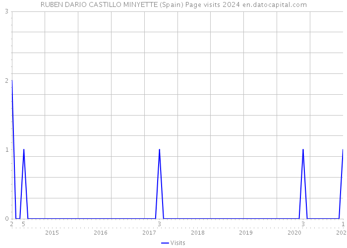 RUBEN DARIO CASTILLO MINYETTE (Spain) Page visits 2024 