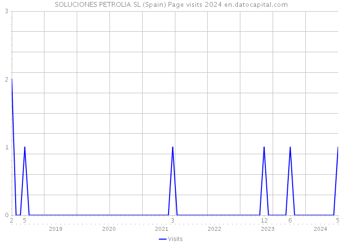 SOLUCIONES PETROLIA SL (Spain) Page visits 2024 