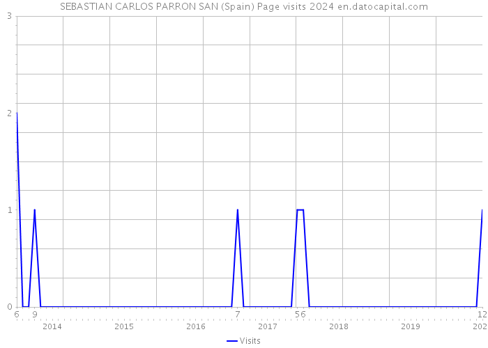 SEBASTIAN CARLOS PARRON SAN (Spain) Page visits 2024 