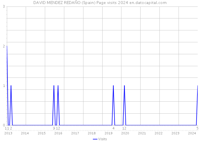 DAVID MENDEZ REDAÑO (Spain) Page visits 2024 