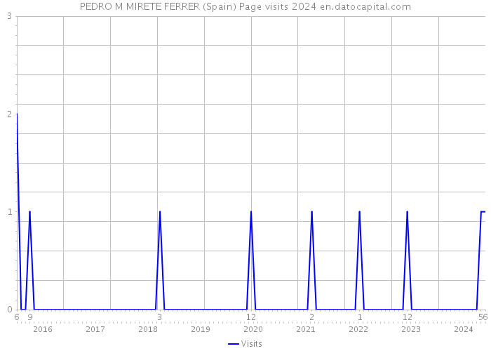 PEDRO M MIRETE FERRER (Spain) Page visits 2024 