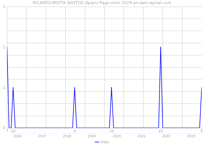 RICARDO MOITA SANTOS (Spain) Page visits 2024 