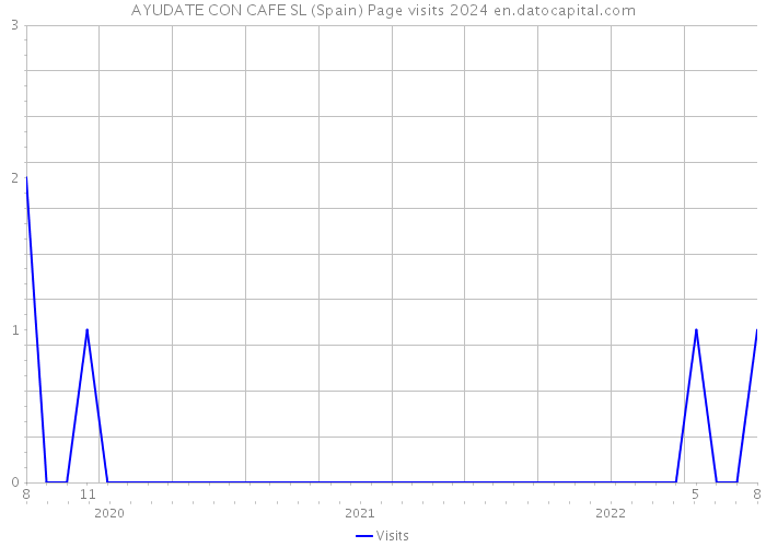 AYUDATE CON CAFE SL (Spain) Page visits 2024 