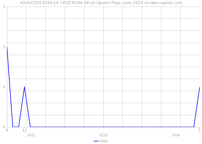 ASUNCION SOSA LA CRUZ ROSA DE LA (Spain) Page visits 2024 
