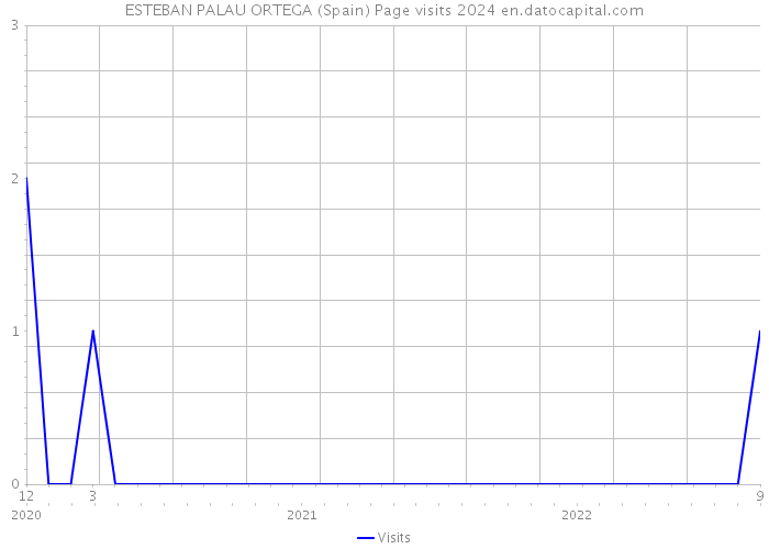 ESTEBAN PALAU ORTEGA (Spain) Page visits 2024 