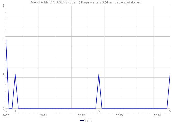 MARTA BRICIO ASENS (Spain) Page visits 2024 