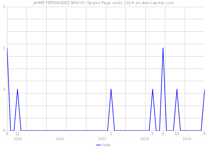 JAIME FERNANDEZ BRAVO (Spain) Page visits 2024 