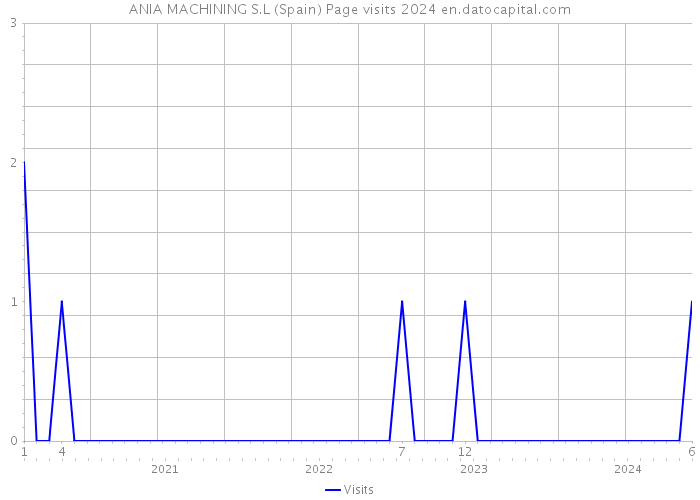 ANIA MACHINING S.L (Spain) Page visits 2024 