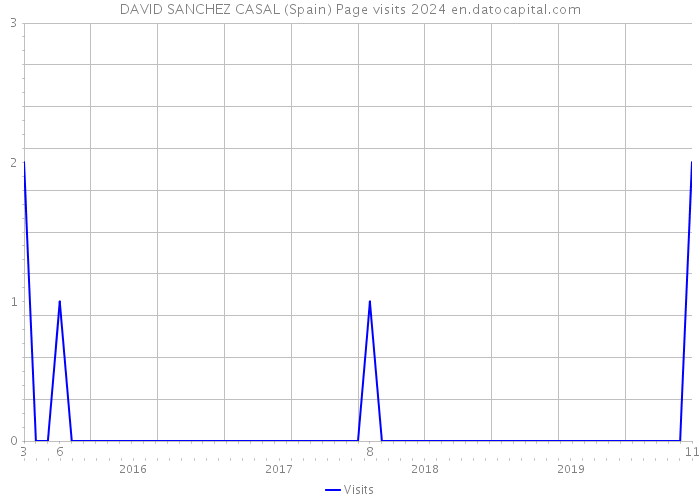 DAVID SANCHEZ CASAL (Spain) Page visits 2024 