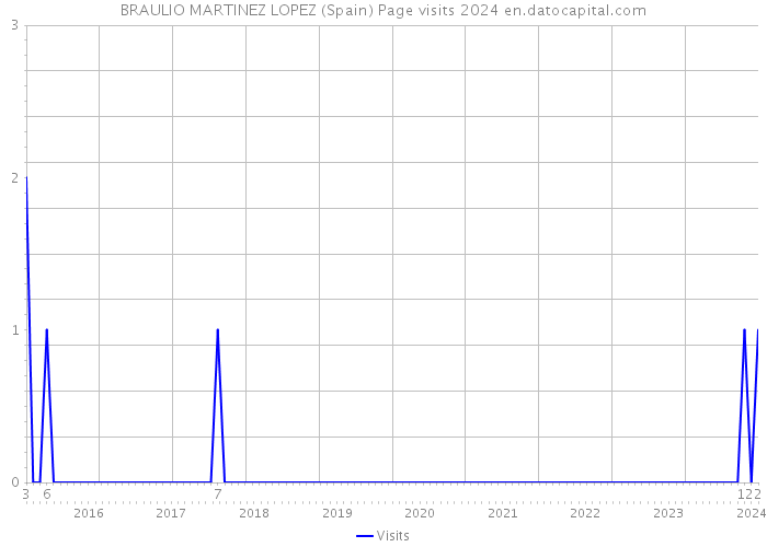 BRAULIO MARTINEZ LOPEZ (Spain) Page visits 2024 