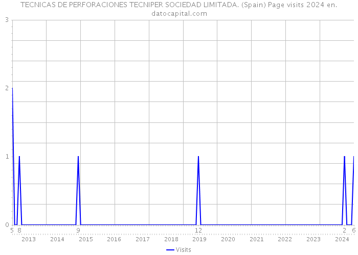 TECNICAS DE PERFORACIONES TECNIPER SOCIEDAD LIMITADA. (Spain) Page visits 2024 