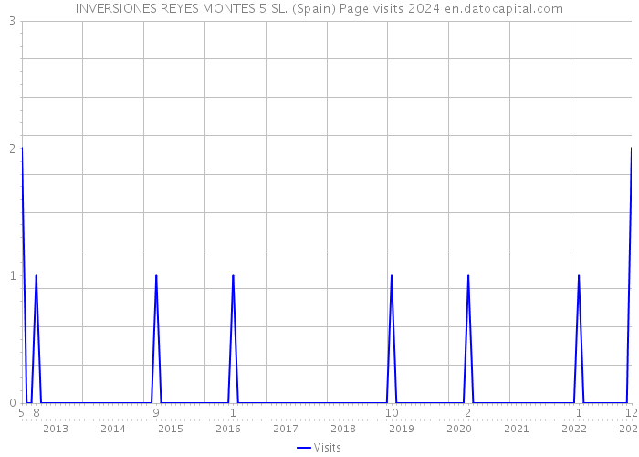 INVERSIONES REYES MONTES 5 SL. (Spain) Page visits 2024 