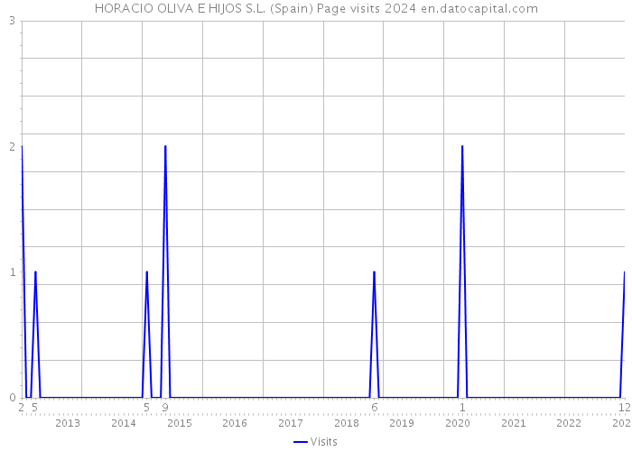 HORACIO OLIVA E HIJOS S.L. (Spain) Page visits 2024 