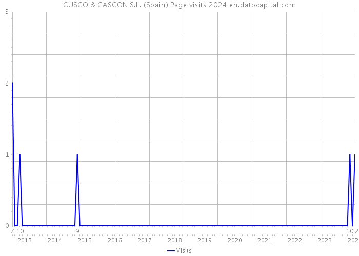 CUSCO & GASCON S.L. (Spain) Page visits 2024 