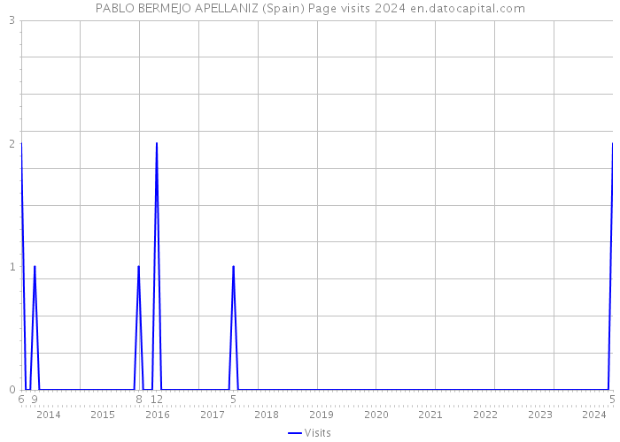 PABLO BERMEJO APELLANIZ (Spain) Page visits 2024 