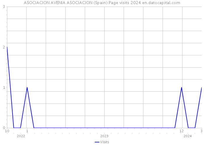 ASOCIACION AVENIA ASOCIACION (Spain) Page visits 2024 