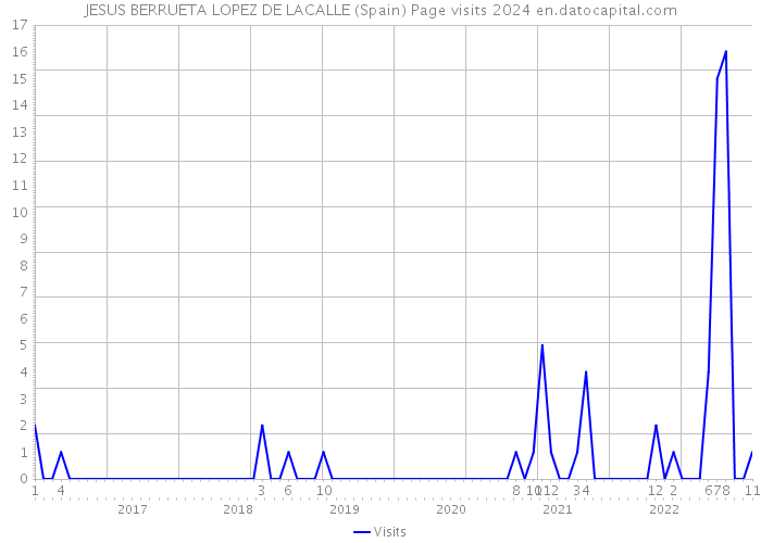 JESUS BERRUETA LOPEZ DE LACALLE (Spain) Page visits 2024 