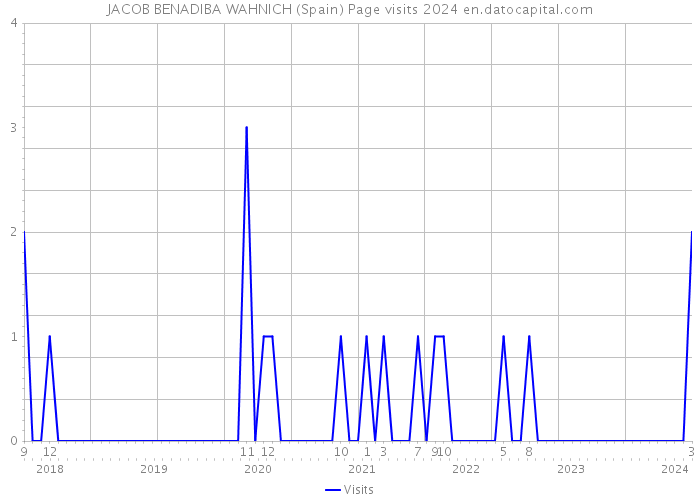 JACOB BENADIBA WAHNICH (Spain) Page visits 2024 