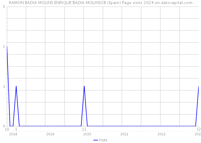 RAMON BADIA MOLINS ENRIQUE BADIA MOLINSCB (Spain) Page visits 2024 