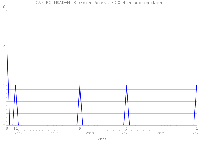 CASTRO INSADENT SL (Spain) Page visits 2024 