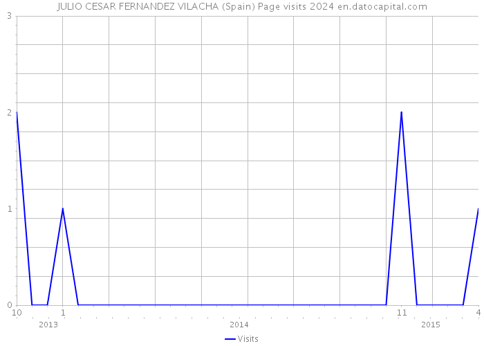 JULIO CESAR FERNANDEZ VILACHA (Spain) Page visits 2024 