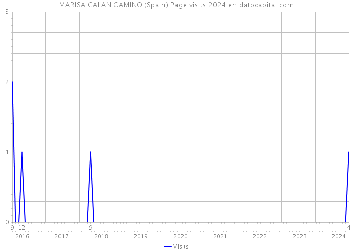 MARISA GALAN CAMINO (Spain) Page visits 2024 