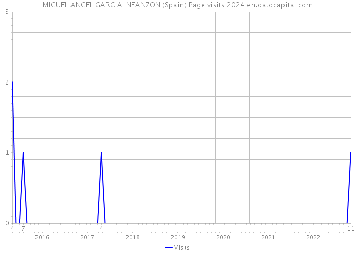 MIGUEL ANGEL GARCIA INFANZON (Spain) Page visits 2024 