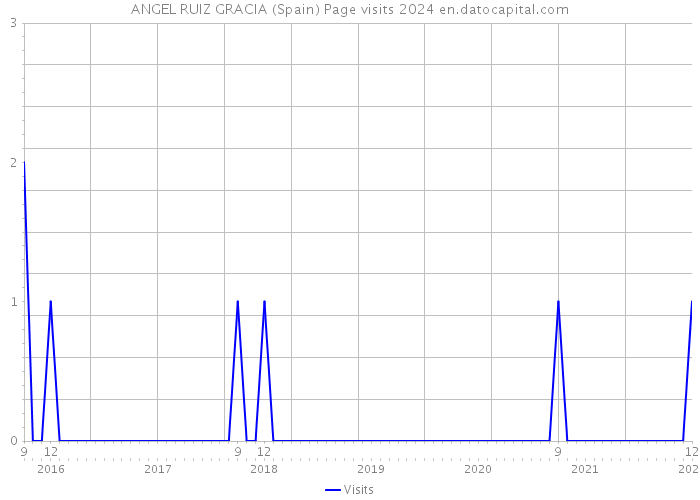 ANGEL RUIZ GRACIA (Spain) Page visits 2024 