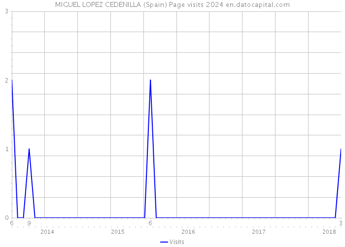 MIGUEL LOPEZ CEDENILLA (Spain) Page visits 2024 