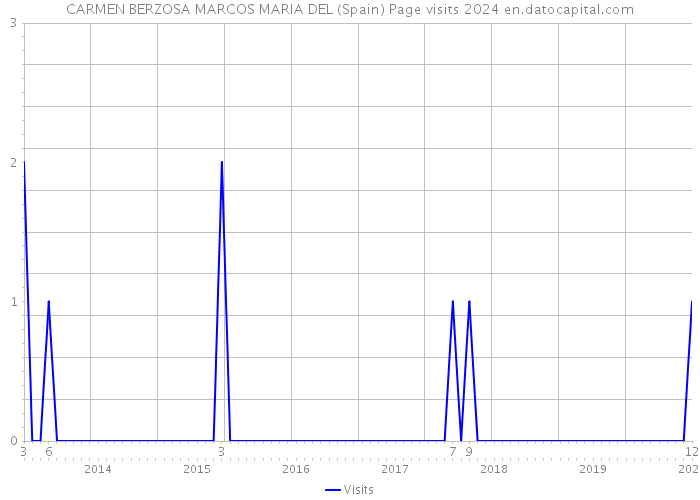 CARMEN BERZOSA MARCOS MARIA DEL (Spain) Page visits 2024 