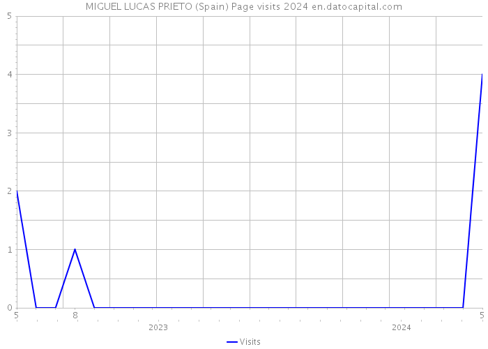 MIGUEL LUCAS PRIETO (Spain) Page visits 2024 