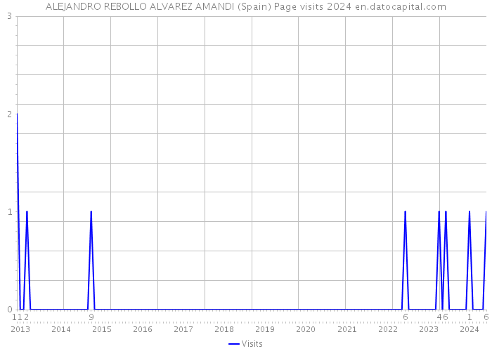 ALEJANDRO REBOLLO ALVAREZ AMANDI (Spain) Page visits 2024 