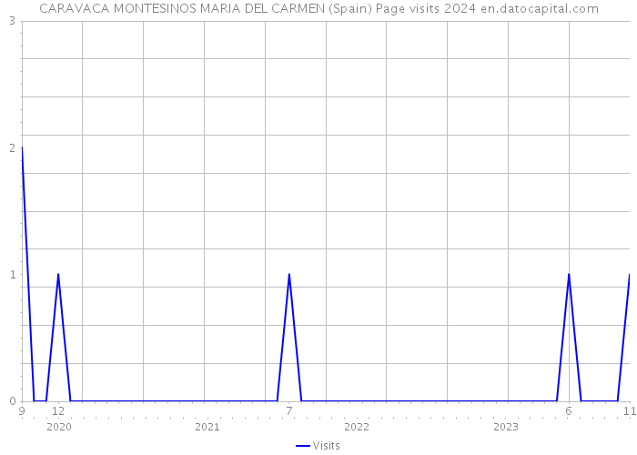 CARAVACA MONTESINOS MARIA DEL CARMEN (Spain) Page visits 2024 