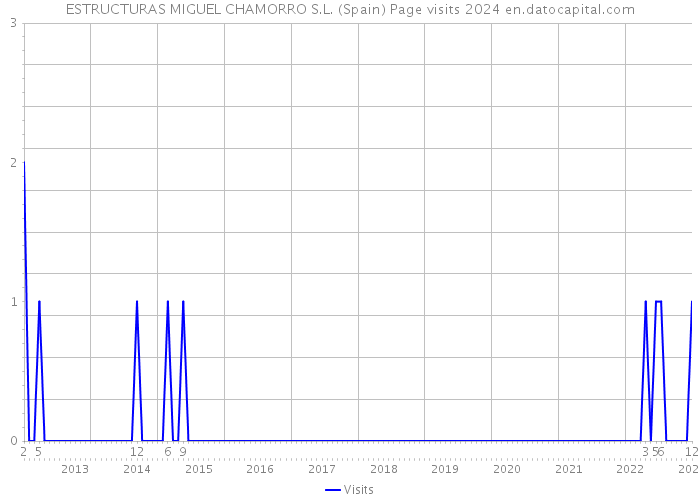 ESTRUCTURAS MIGUEL CHAMORRO S.L. (Spain) Page visits 2024 
