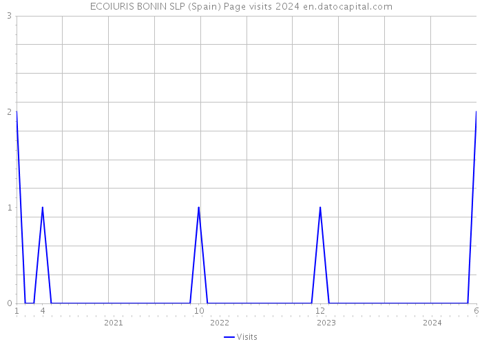 ECOIURIS BONIN SLP (Spain) Page visits 2024 