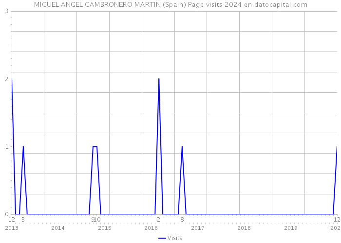MIGUEL ANGEL CAMBRONERO MARTIN (Spain) Page visits 2024 