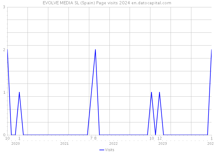 EVOLVE MEDIA SL (Spain) Page visits 2024 
